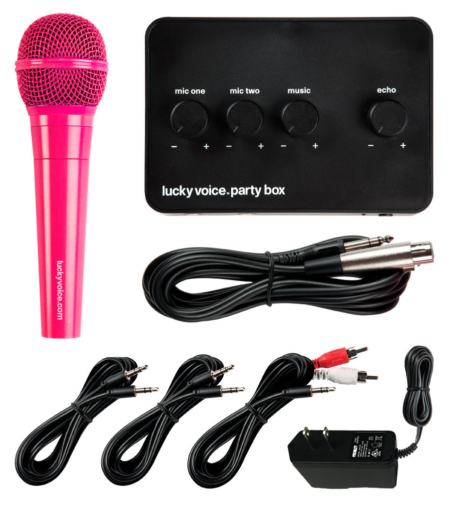 Lucky Voice Pink Karaoke Machine